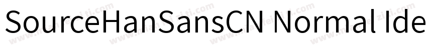 SourceHanSansCN Normal Identity H字体转换